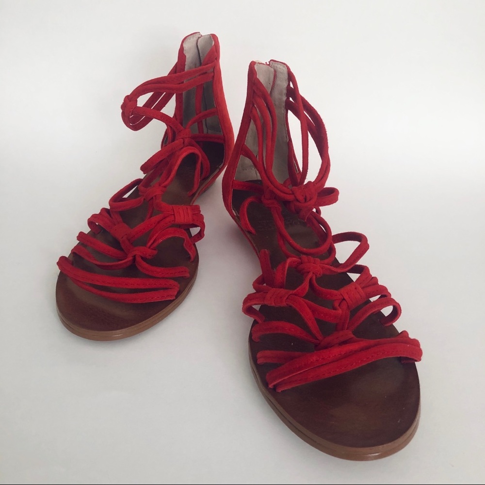 Suede Red Vince Camuto Sandals - UNWORN